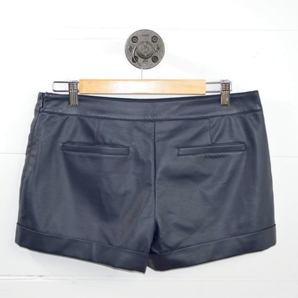 Club Monaco Georgia Faux Leather Shorts - Picture 3 of 3